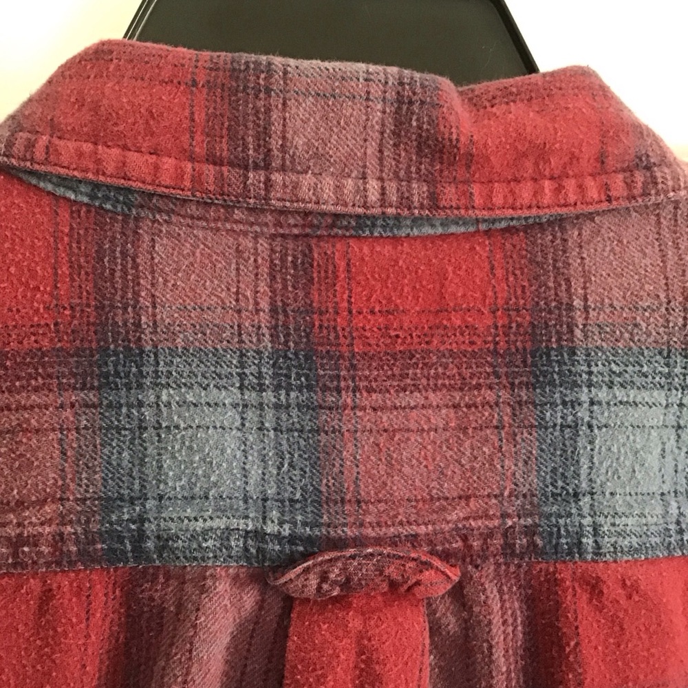 Eddie Bauer Mens Size XL Long Sleeve Button Front Plaid Flannel Shirt - Picture 4 of 6